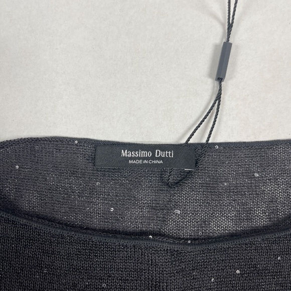 Massimo Dutti Velicine Black Lightweight Sweater - Size XS - NEW. - Picture 6 of 13